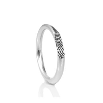 Ring met vingerafdruk sterling zilver 0140-00Z