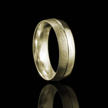 Vingerafdruk Ring met Groef 0169-00G