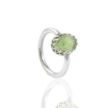 Ring met ovale glazen as cabochon 11.111-000