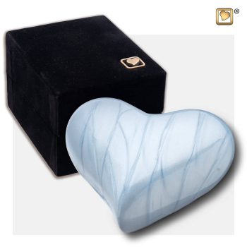 Heart Child Urn Pearl Blue H668