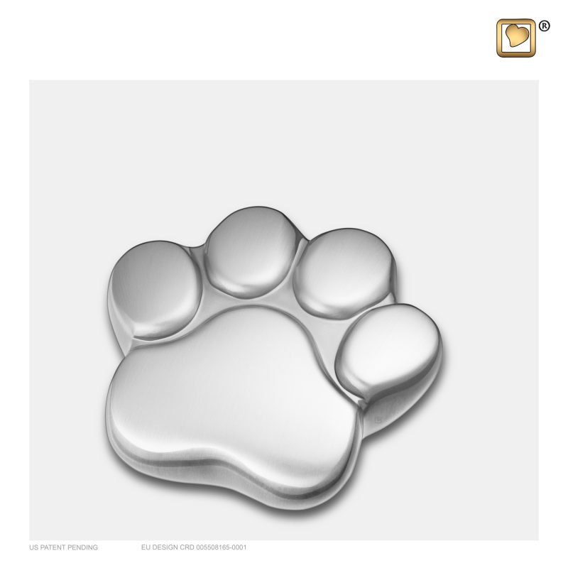 LovePaw Pet Keepsake Urn Bru Pewter P672K