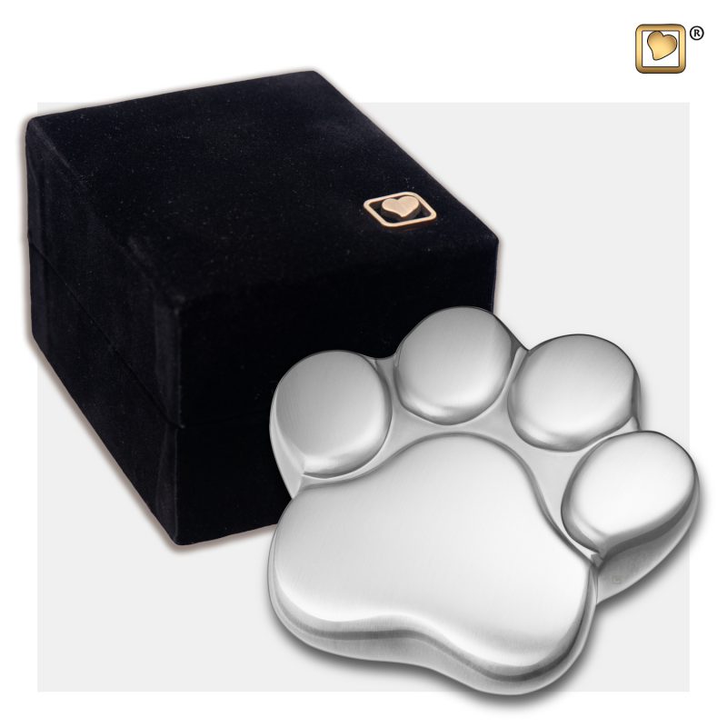 LovePaw Pet Keepsake Urn Bru Pewter P672K_v