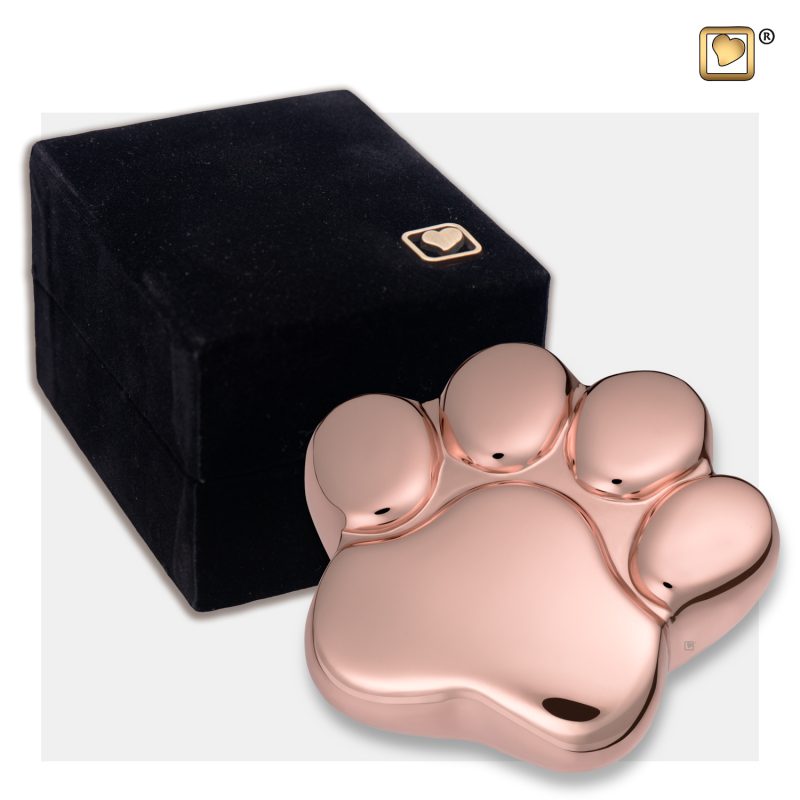 LovePaw Pet Keepsake Urn Polished RoseGold P675K_v