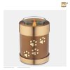 T654 Pet Tealight Urn Bronze & Bru Gold