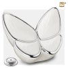 Wings of Hope Adult Urn Pearl White & Polished Silver tint A1042_c