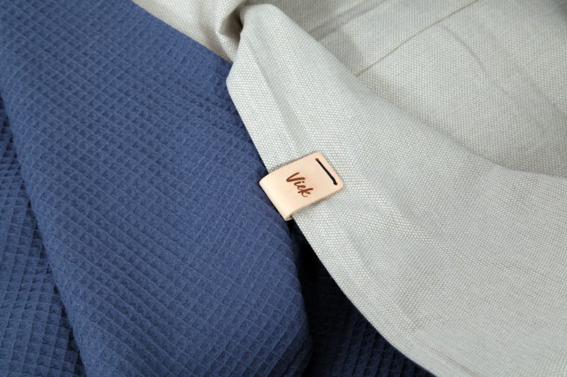 Lijkwade blauw katoen close up - 1002