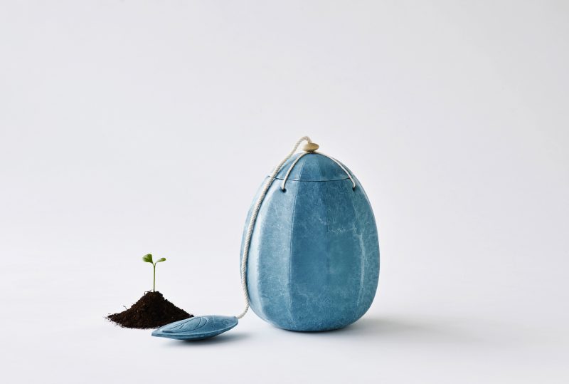 Biologisch afbreekbare urn - Beyond Life Turquoise - BLT01
