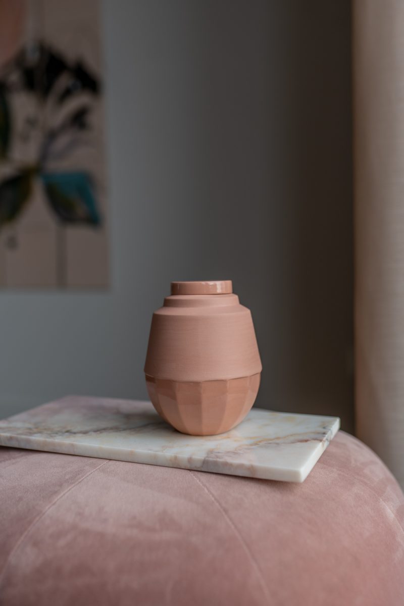 Mini urn – Keramische urn | medium 650 ml | diverse kleuren - Terra
