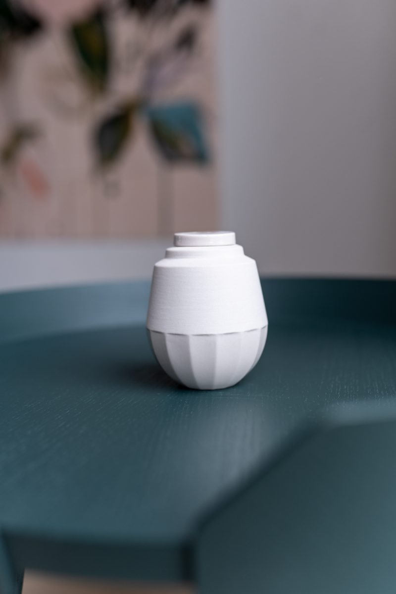 Mini urn – Keramische urn | small 150 ml | diverse kleuren - Zand