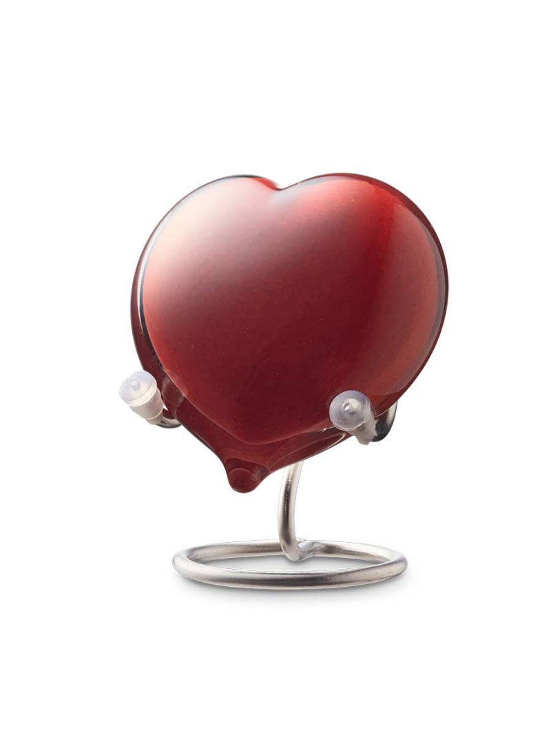U36PHR pebble hart opaak rood