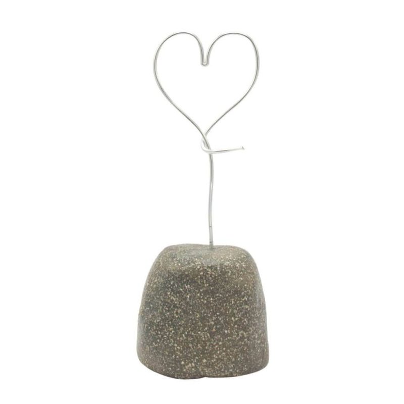 Mini urn - Hartje keramiek 0,025 liter grijs