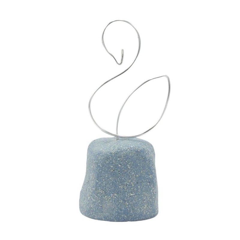 Mini urn - Vogel keramiek 0,025 liter blauw