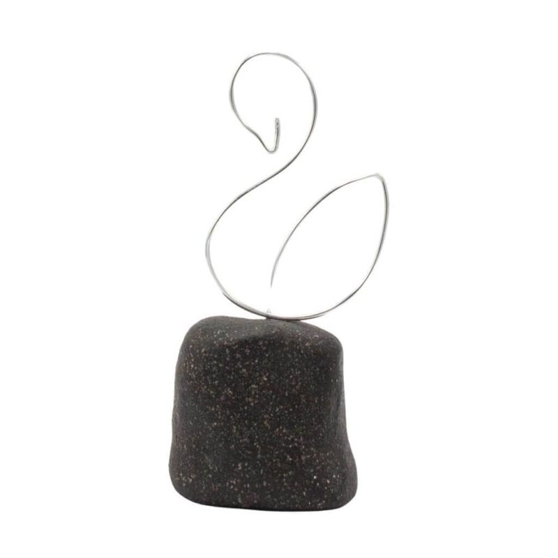 Mini urn - Vogel keramiek 0,025 liter zwart