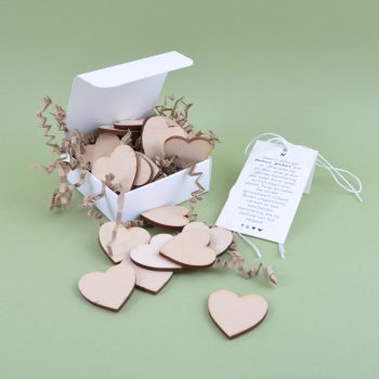 Memory Markers Hartjes – Hout | Mix van 20 stuks